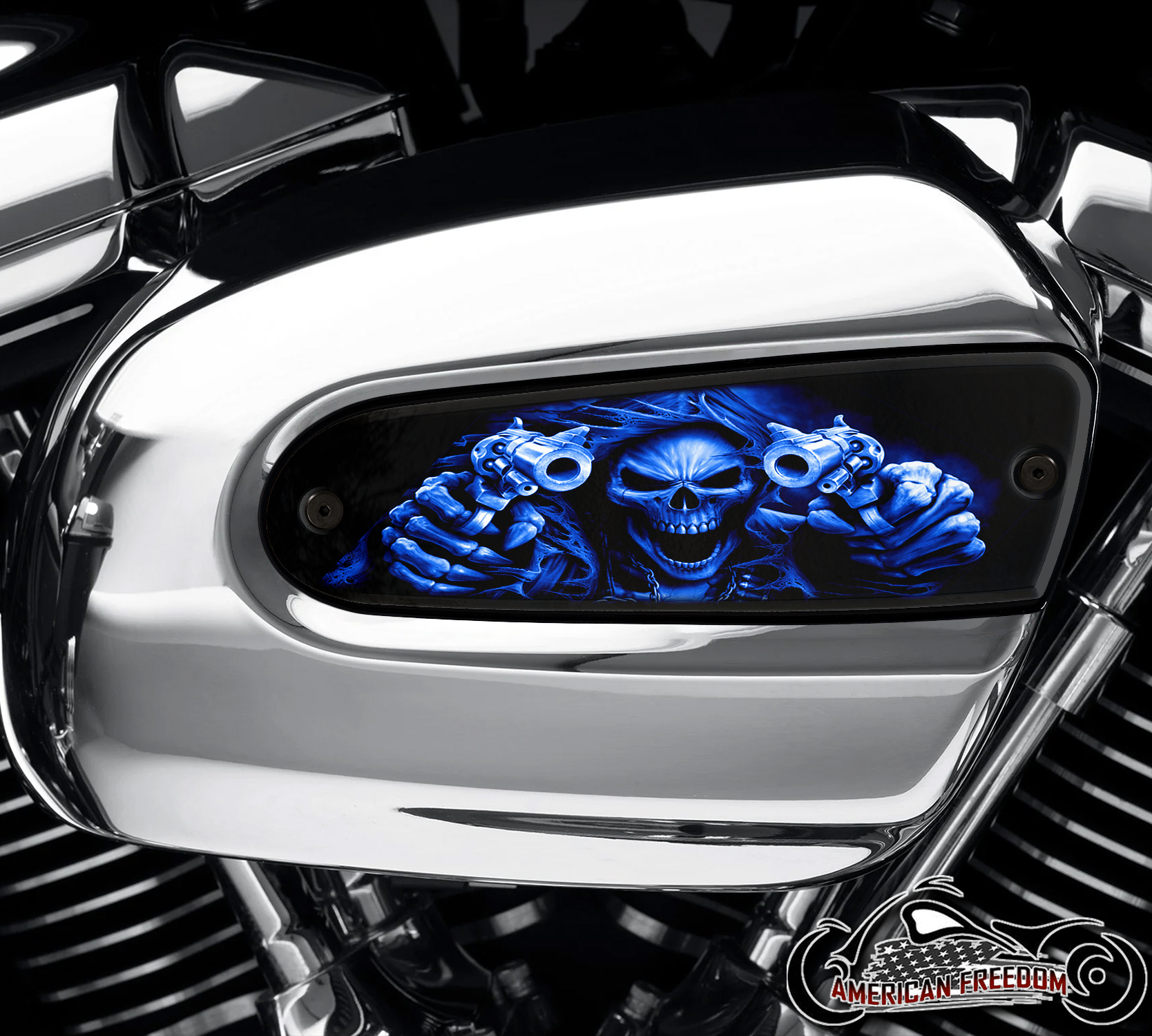 Harley Davidson Wedge Air Cleaner Insert - Gunfighter Blue